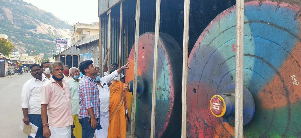 ஸ்தபதி வேலாயுதம் தலைமையில் ஆய்வு