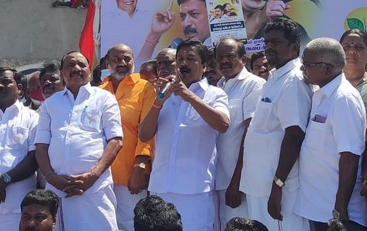 `என்னை கைது செய்ய வாருங்கள்': காவல்துறைக்கு சி.வி.சண்முகம் அழைப்பு