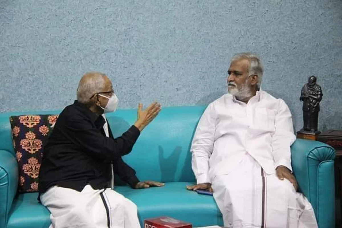 கி.வீரமணியுடன், அமைச்சர் சேகர் பாபு சந்திப்பு ஏன்?