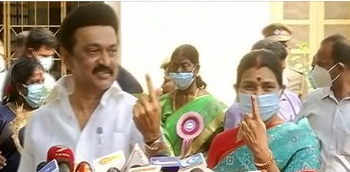 `21 மாநகராட்சிகளை திமுக கைப்பற்றும்'- வாக்களித்த பின் முதல்வர் உறுதி