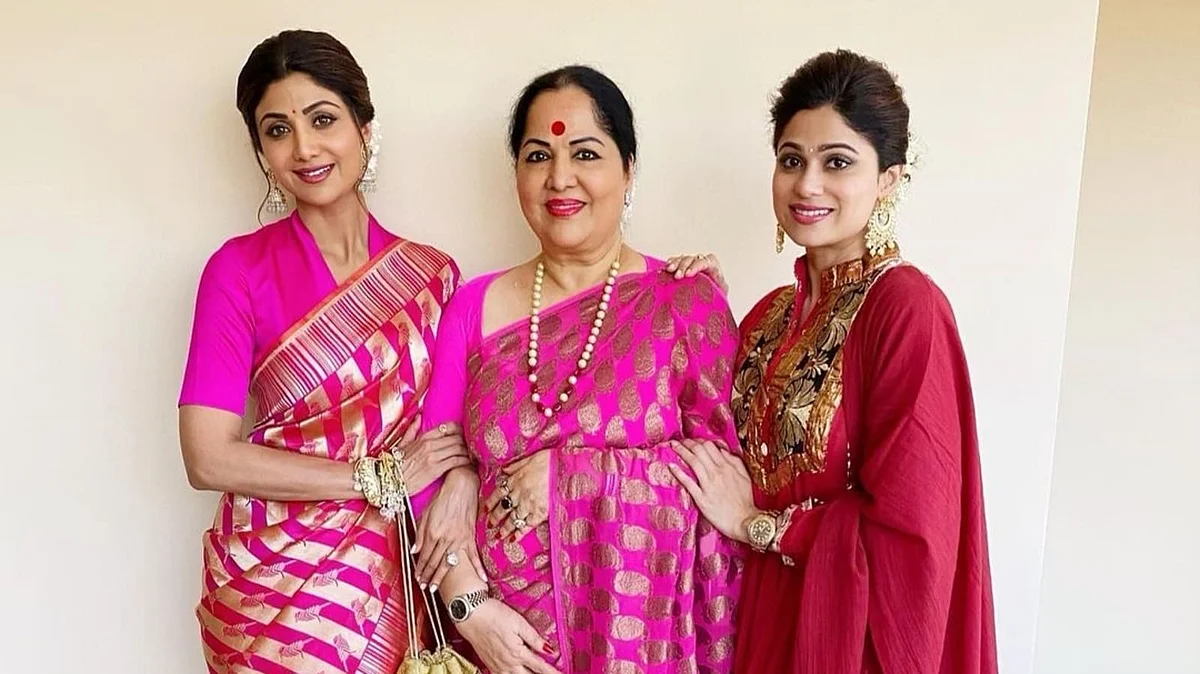 ஷில்பா ஷெட்டி, சுனந்தா ஷெட்டி, ஷமிதா ஷெட்டி