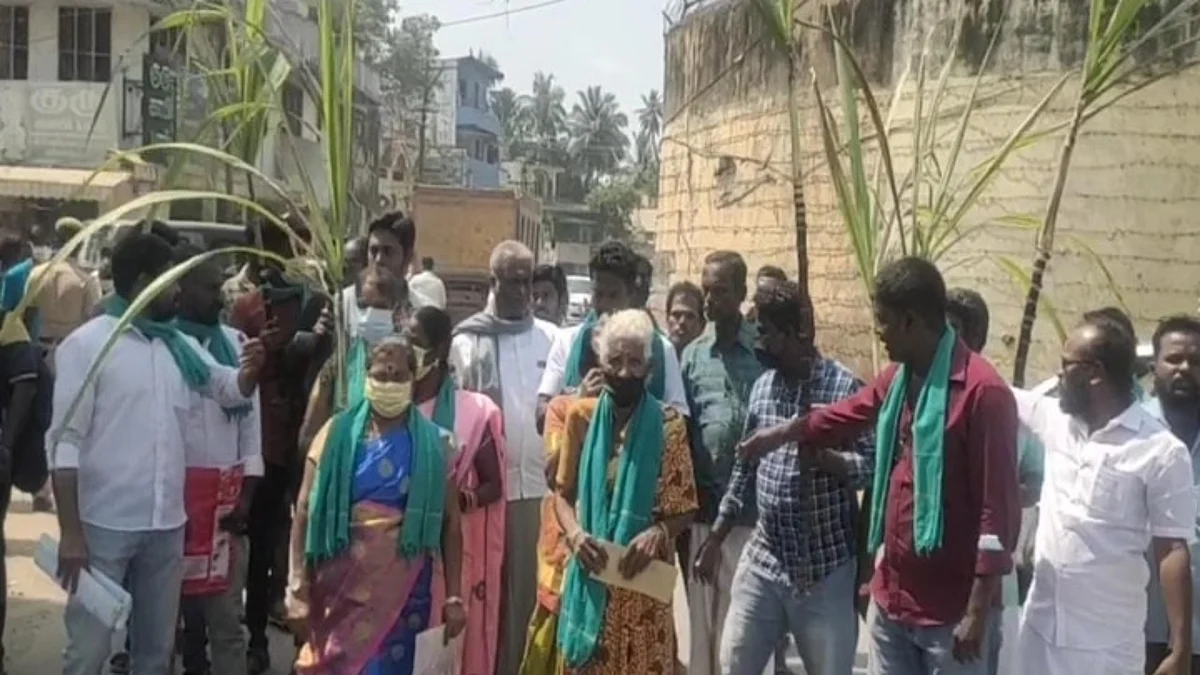 வேட்புமனுத் தாக்கல் செய்ய வரும் சொர்ணாம்பாள்