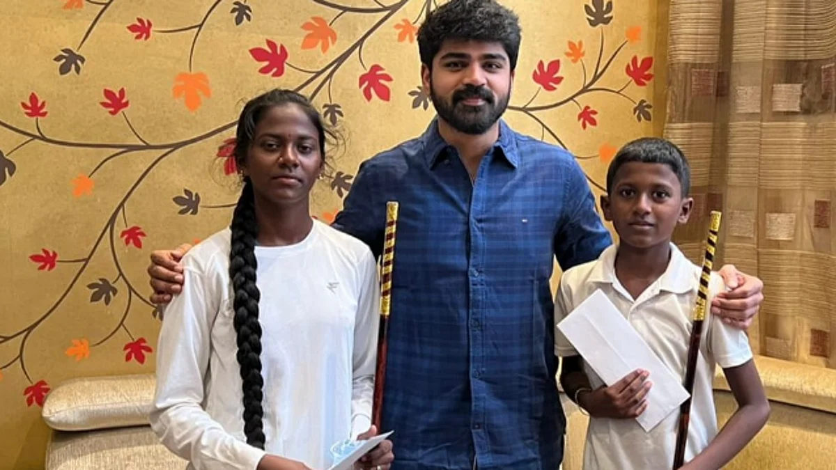 சிலம்ப வீரர்களுக்கு நடிகர் ’மெட்ரோ’ சிரீஷ் உதவி