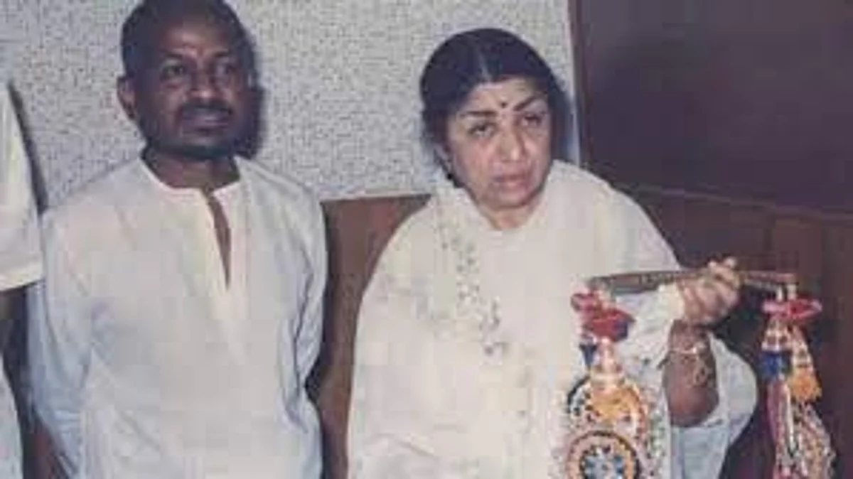 லதா மங்கேஷ்கருடன் இளையராஜா