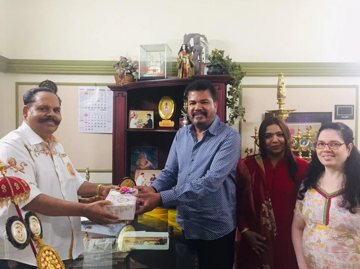 கே.டி.குஞ்சுமோனுடன் இயக்குநர் ஷங்கர் சந்திப்பு