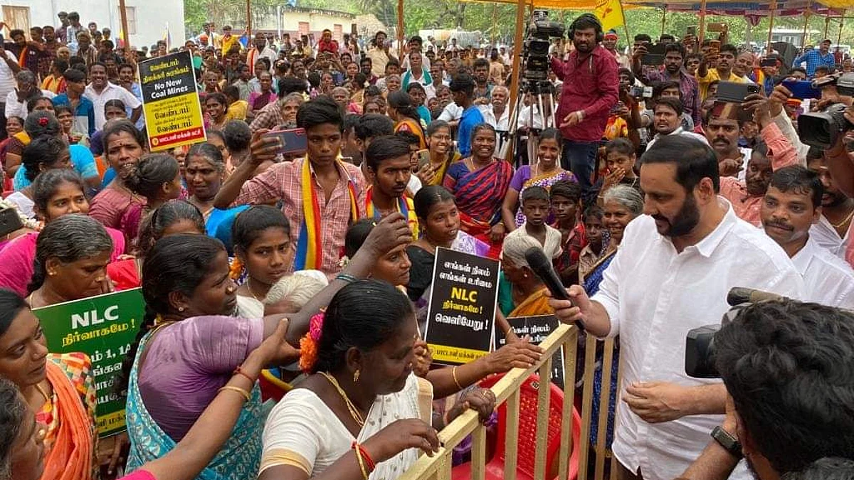 ‘என்எல்சி நிறுவனத்திற்கு ஒரு கைப்பிடி மண்கூட தரமாட்டோம்’ - அன்புமணி ஆவேசம்