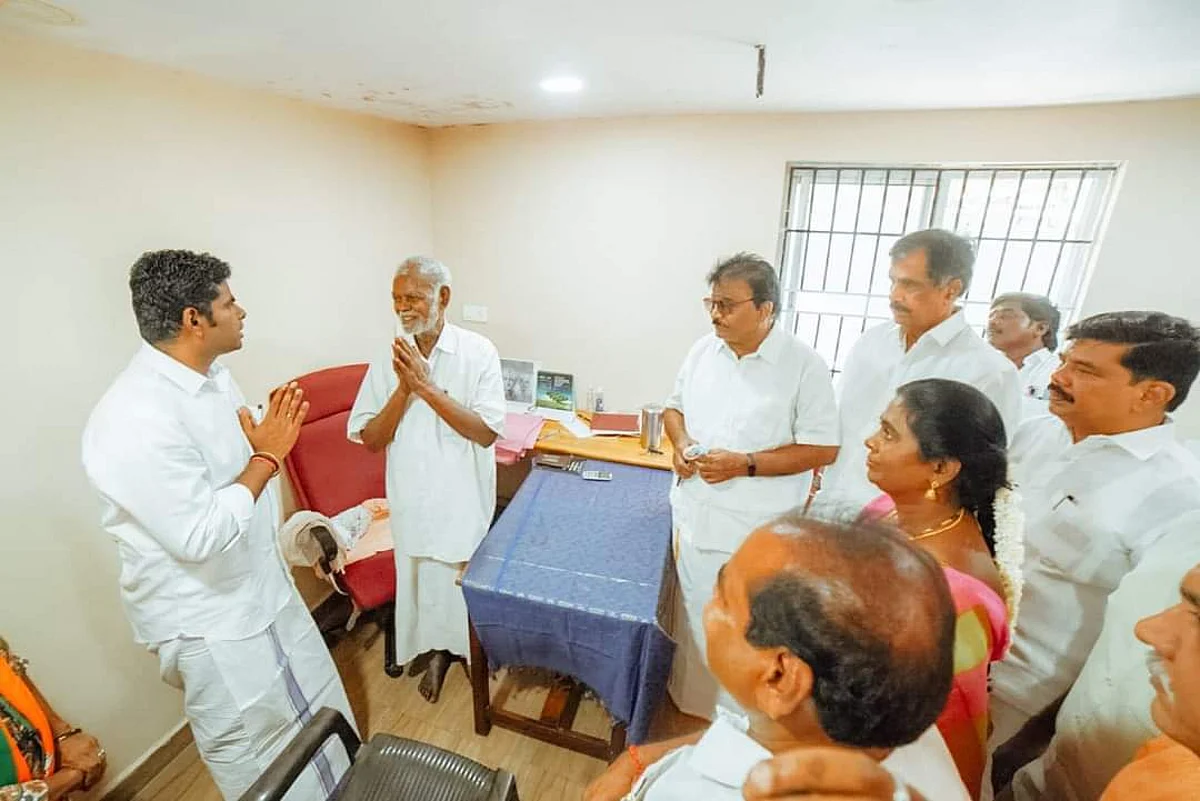 நல்லகண்ணுவை திடீரென சந்தித்த அண்ணாமலை