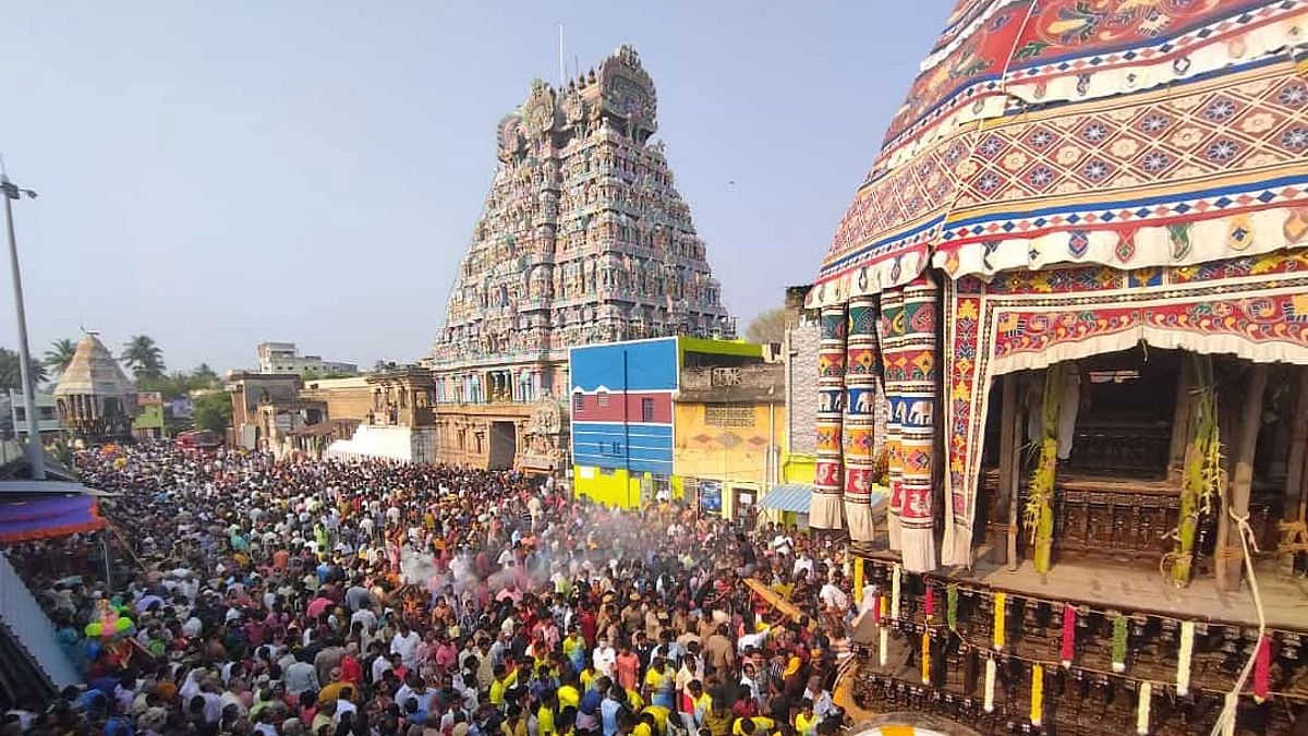 திருவானைக்காவல் தேரோட்டம்