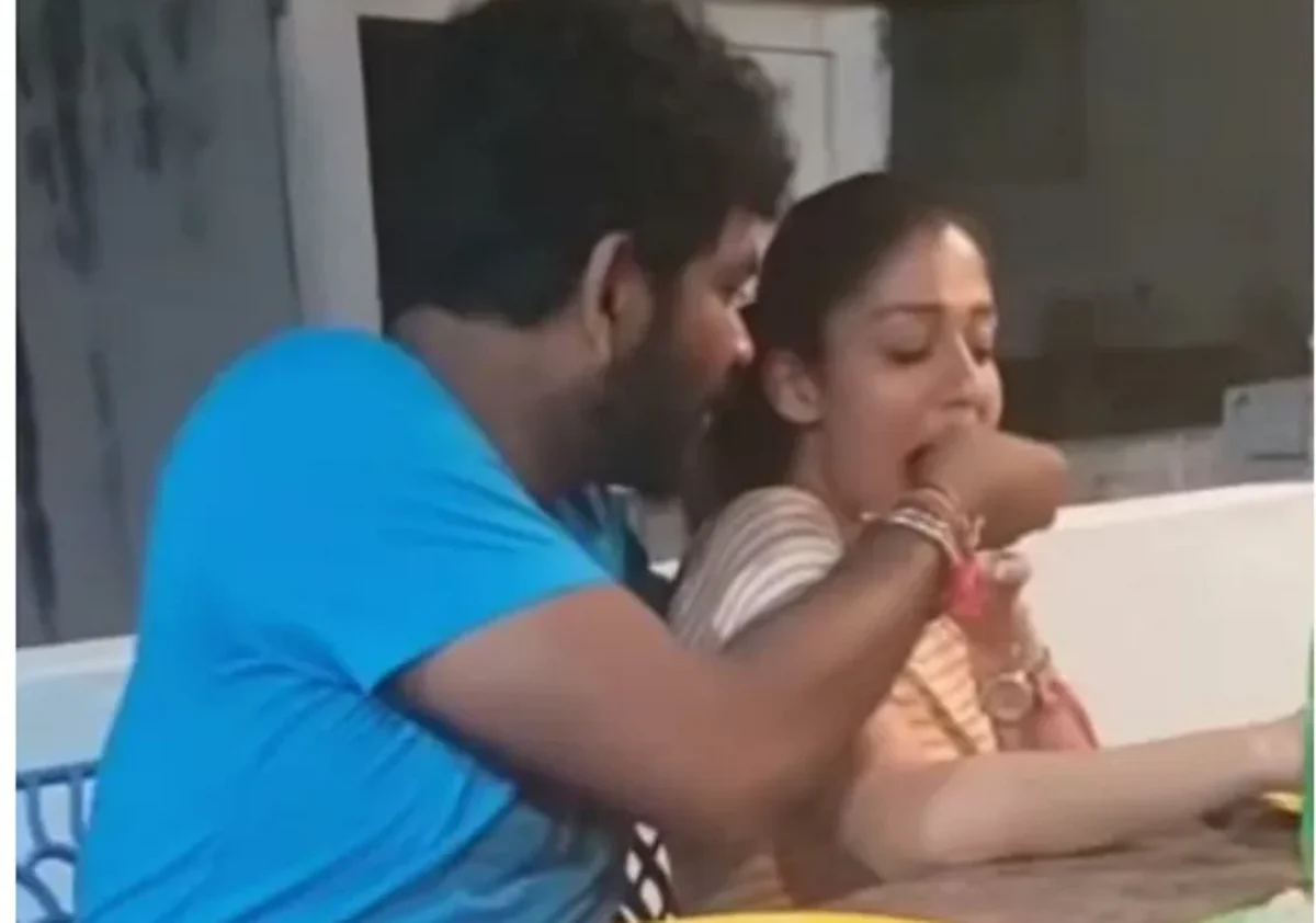 நயன்தாராவுக்கு ஊட்டிவிடும் விக்னேஷ் சிவன்!- வைரலாகும் வீடியோ!