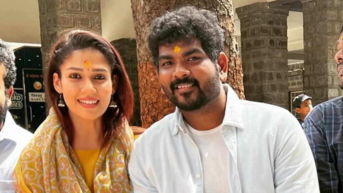 `நல்ல விஷயத்துக்காக அனுமதி கேட்டு வந்துள்ளோம்'- குல தெய்வ கோயிலில் விக்னேஷ் சிவன்- நயன்தாரா தரிசனம்