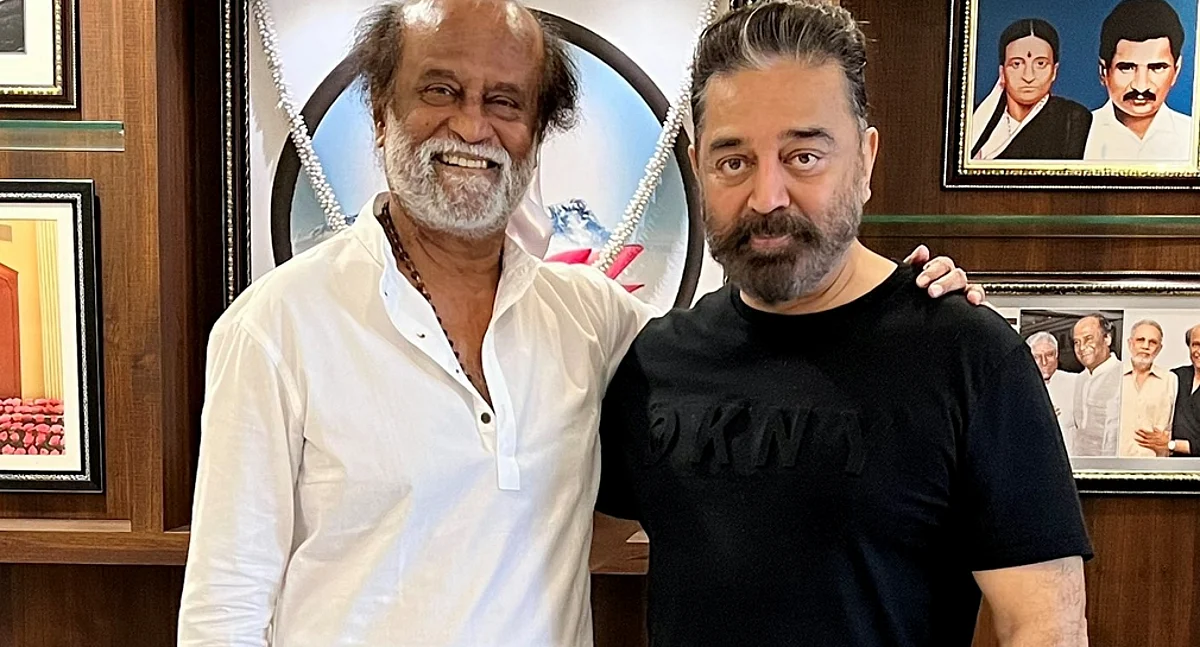 சூப்பர் ஸ்டாரைச் சந்தித்த உலக நாயகன்!