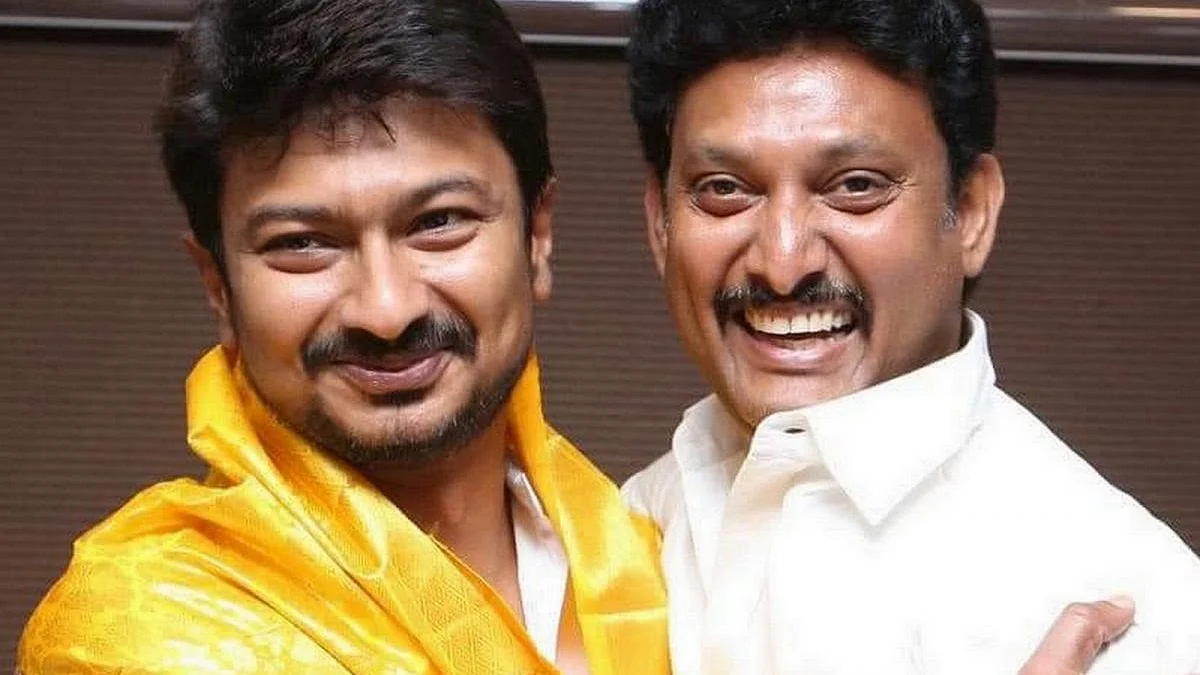 உதயநிதியுடன் அன்பில் மகேஷ்