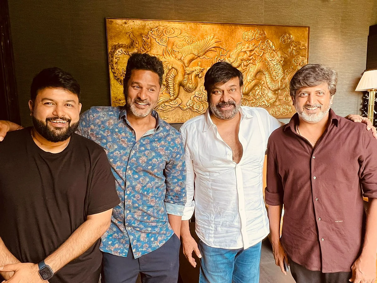 பிரபுதேவா நடனத்தில் கலக்க வருகின்றனர் சிரஞ்சீவி- சல்மான்கான்: எதிர்பார்ப்பில் 'காட்பாதர்'