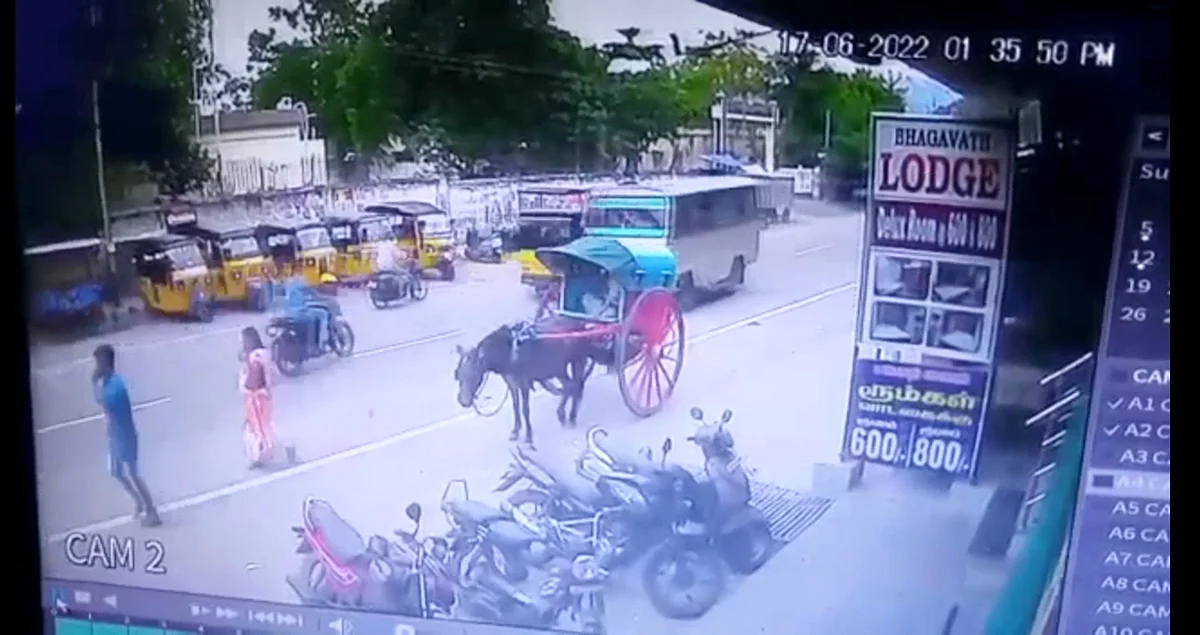 முந்திச் செல்ல முயன்றபோது வந்த ஆட்டோ... எதிரே வந்த வேன் மோதி தூக்கி வீசப்பட்ட வாலிபர்: பதை பதைக்கும் சிசிடிவி வெளியானது!