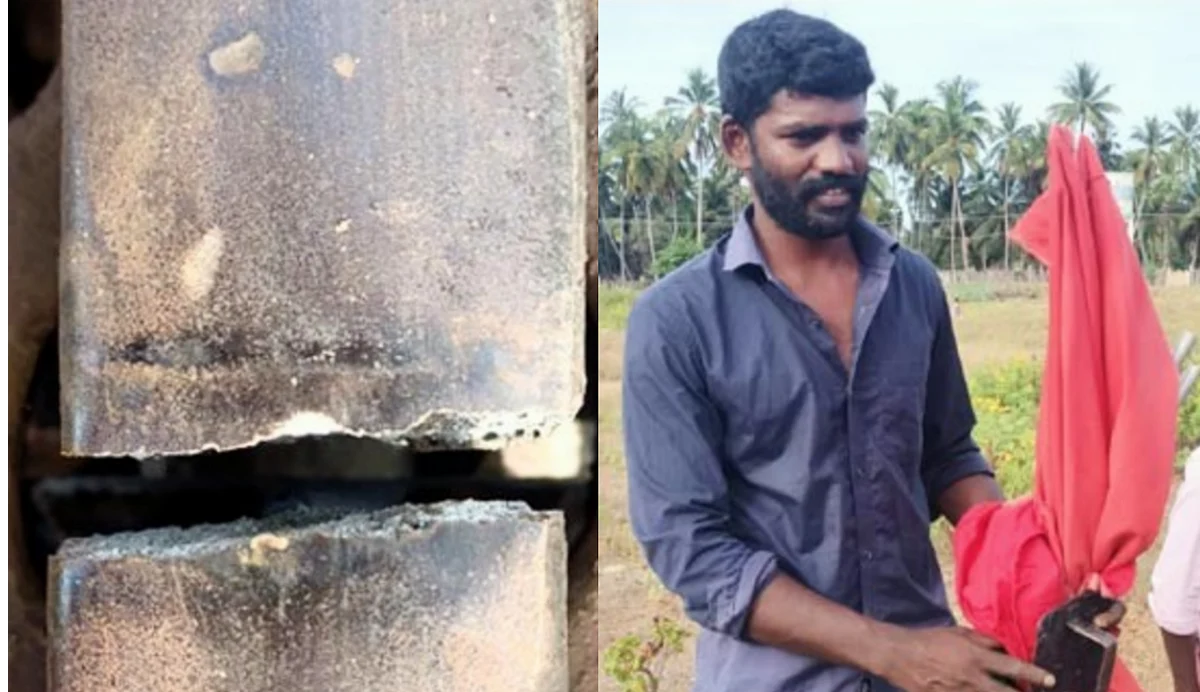 உடைந்து கிடந்த தண்டவாளம்... மின்னல் வேகத்தில் வந்த ராமேஸ்வரம் எக்ஸ்பிரஸ்: உயிரை பணயம் வைத்து ரயிலை நிறுத்திய ஊழியர்