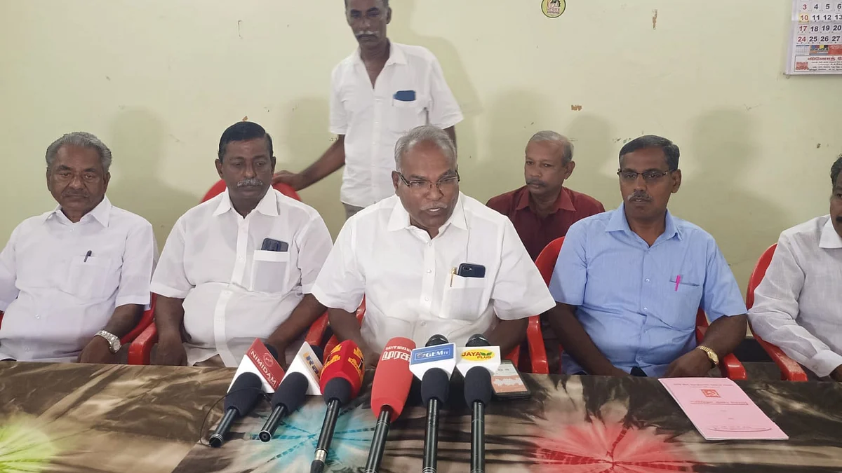 செய்தியாளர்கள் சந்திப்பில் கே. பாலகிருஷ்ணன்