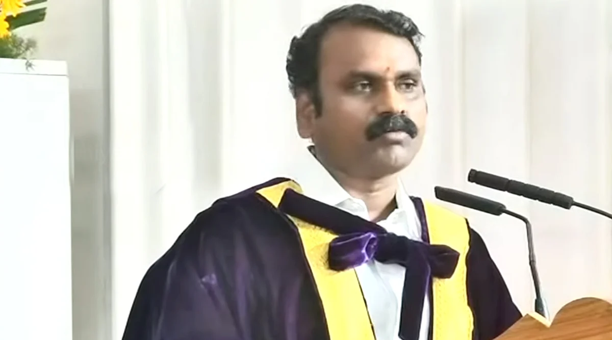 பட்டமளிப்பு விழாவில் பேசிய மத்திய இணை அமைச்சர் எல்.முருகன்
