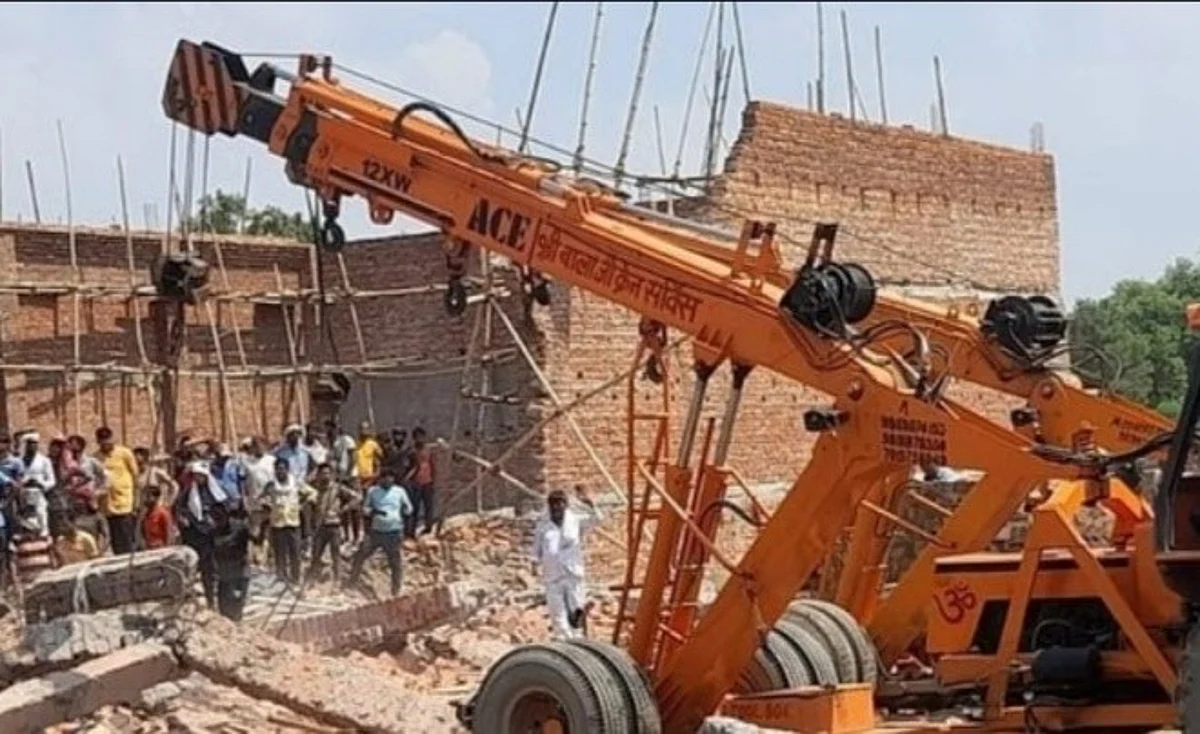 குடோன் சுவர் இடிந்து 5 பேர் பலி… 2 பேர் கவலைக்கிடம்: கட்டுமானப்பணியின் போது விபரீதம்