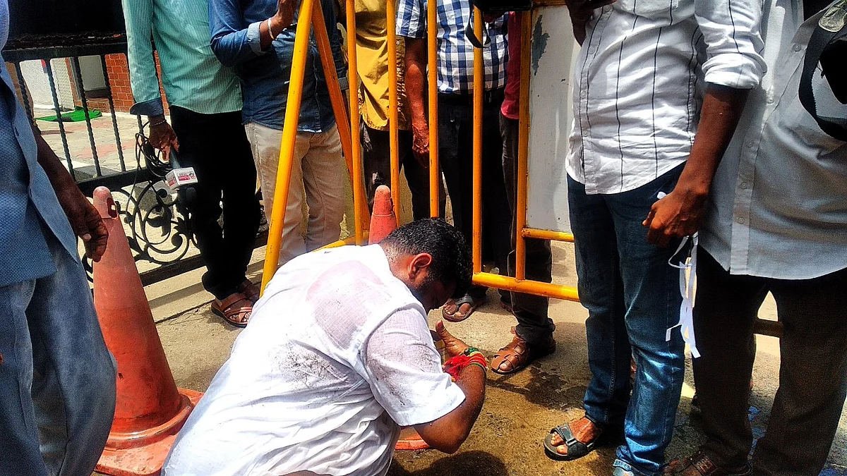 சென்னை காவல் ஆணையர் அலுவலகத்தில் உயிரை மாய்க்க முயன்ற திமுக நிர்வாகி: என்ன காரணம்?
