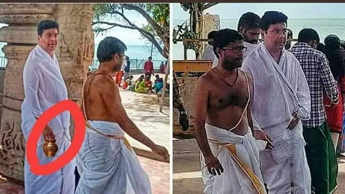 சபரீசன் யாகம்... சர்ச்சையாக்கும் பாஜக!