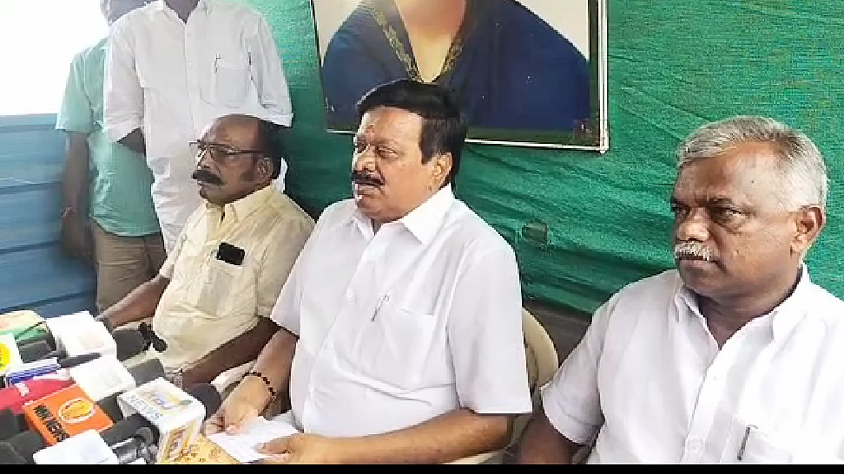 செய்தியாளர்களை சந்தித்த கோவை செல்வராஜ்