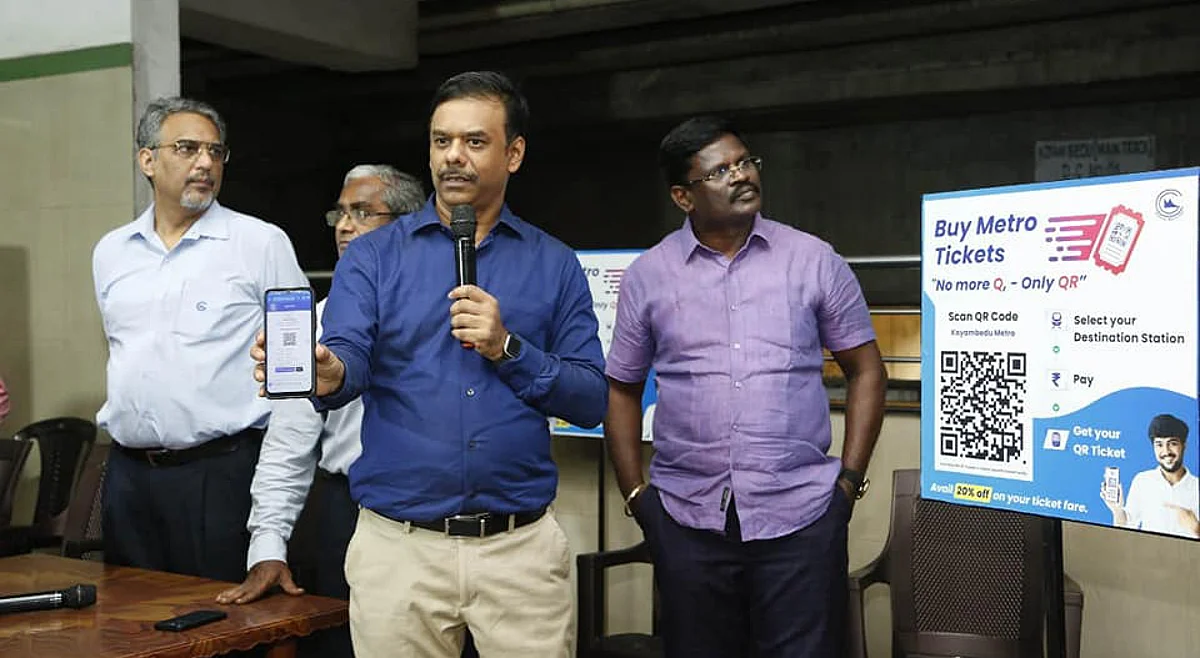 சென்னை மெட்ரோ ரயில் நிறுவனத்தின் மேலாண்மை இயக்குநர் எம்.ஏ.சித்திக்
