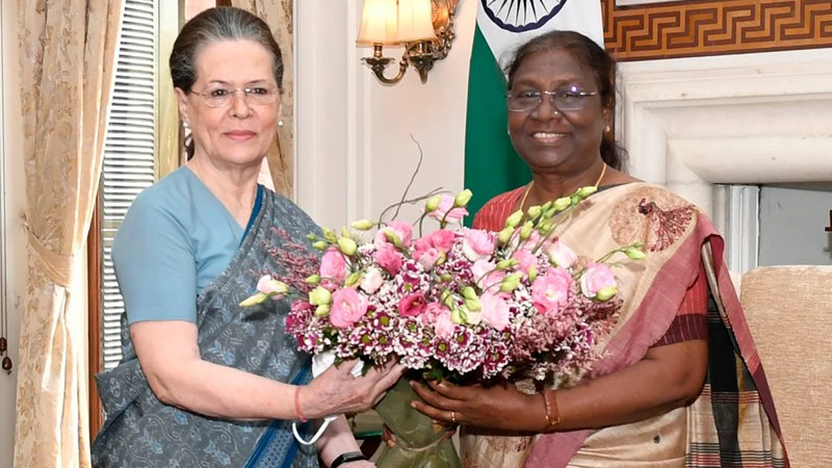குடியரசுத் தலைவரைச் சந்தித்த சோனியா!