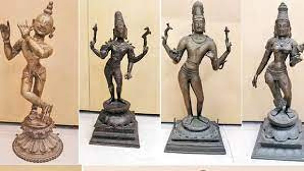 பூமிக்கடியில் மறைத்து வைக்கப்பட்ட உலோக சிலைகள்: சிலை கடத்தல் பிரிவினர் அதிரடி!