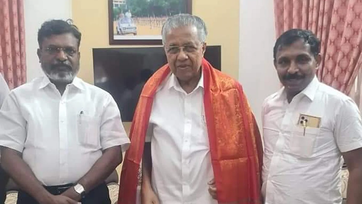 பினராயி உடனான சந்திப்பின் போது...