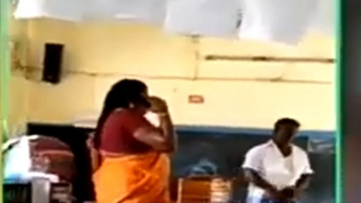 வகுப்பறையில் அத்துமீறல்; ஆசிரியைக்கு கன்னத்தில் பளார்: போதை நபரால் பதறிய மாணவர்கள்
