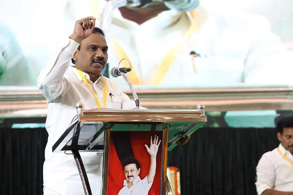 `திமுக எம்பி ஆ.ராசாவை கைது செய்யுங்கள்'- டி.ஜி.பி-யிடம் பா.ஜ.க புகார்