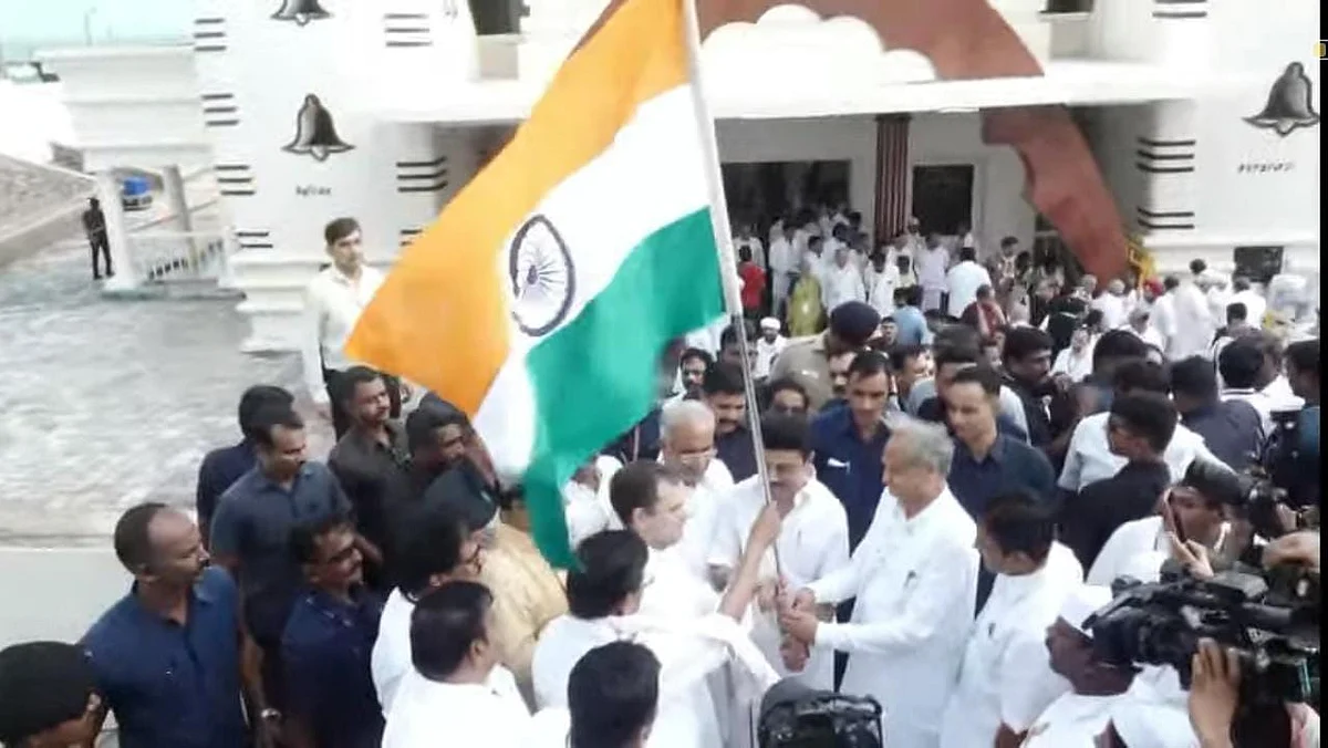 ராகுலின் நடை பயணத்தைத் தொடங்கி வைத்தார் முதல்வர் மு.க.ஸ்டாலின்