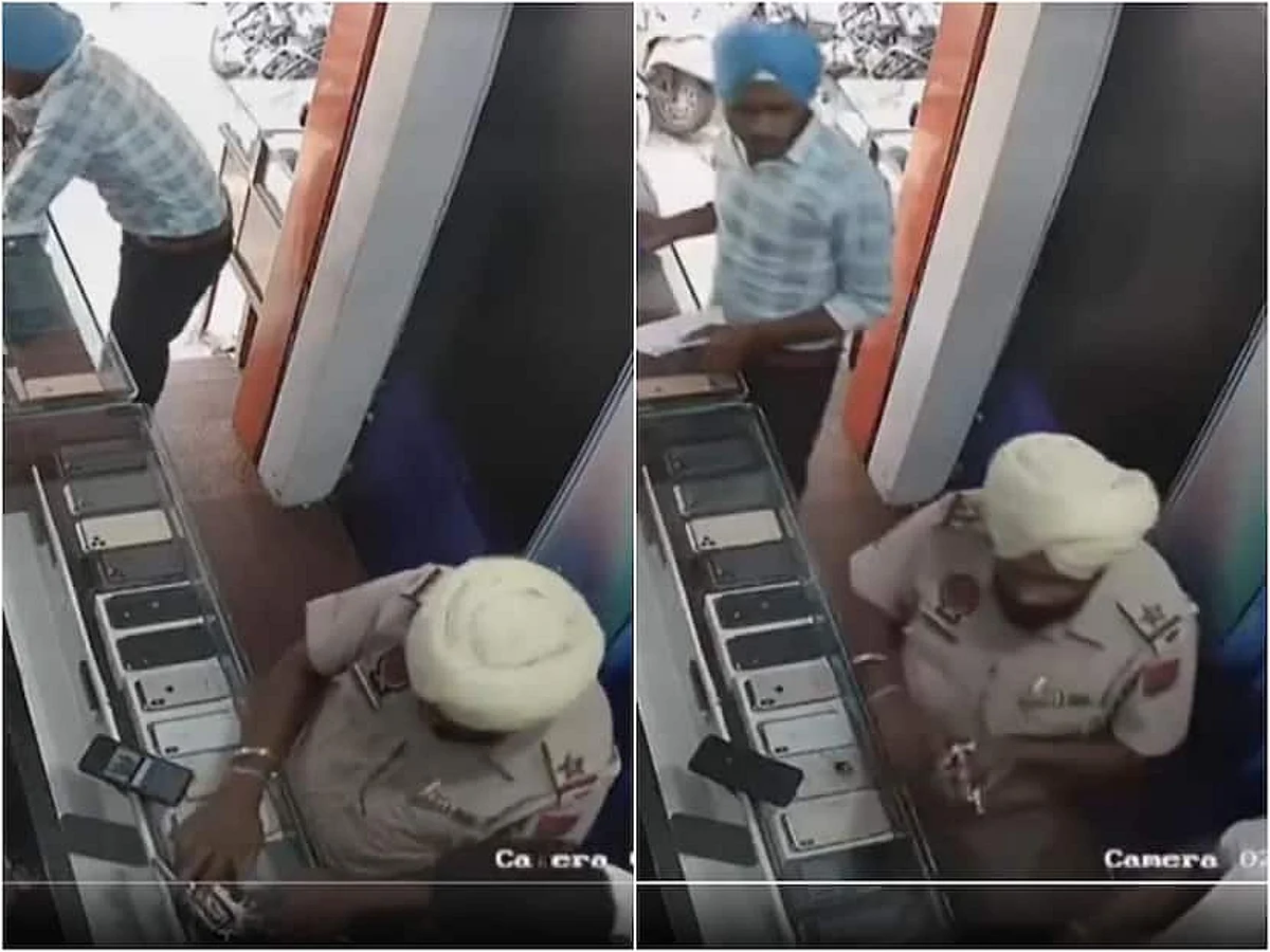 செல்போன் கடை ஊழியர் மீது திடீர் துப்பாக்கிச்சூடு; காவல் துறை அதிகாரி சஸ்பெண்ட்: வைரலாகும் வீடியோ