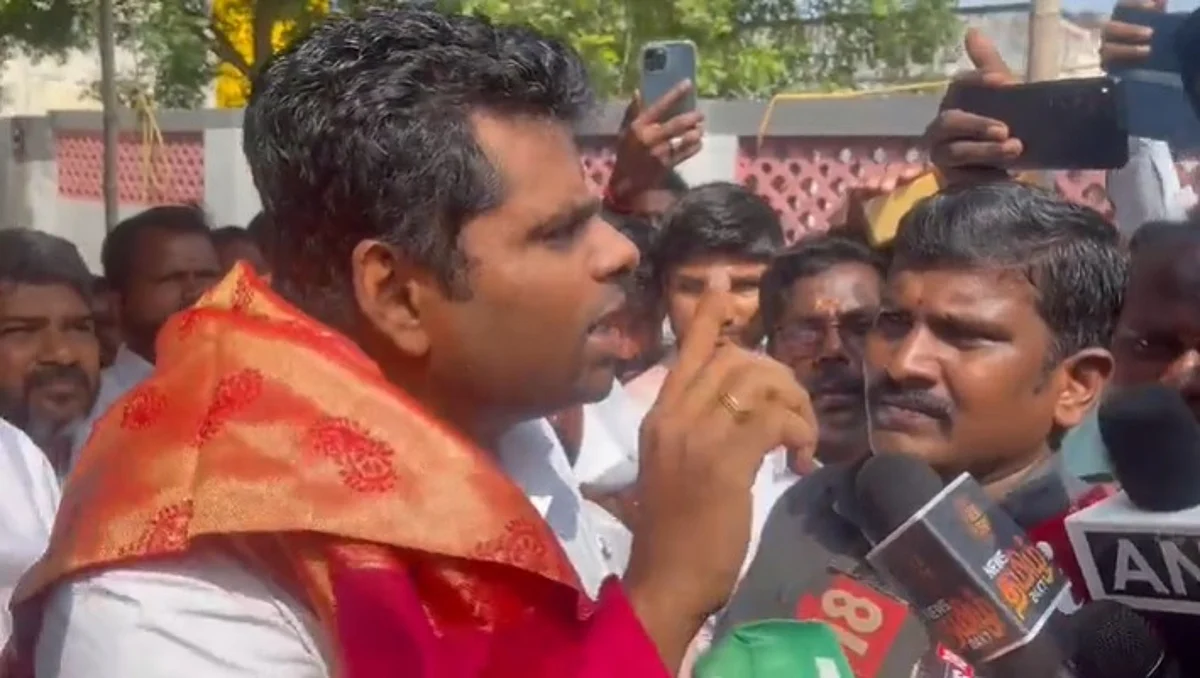 `குரங்கு மாதிரி சுத்தி சுத்தி வரீங்க'- பத்திரிகையாளர்களை கடுமையாக விமர்சித்த அண்ணாமலை!