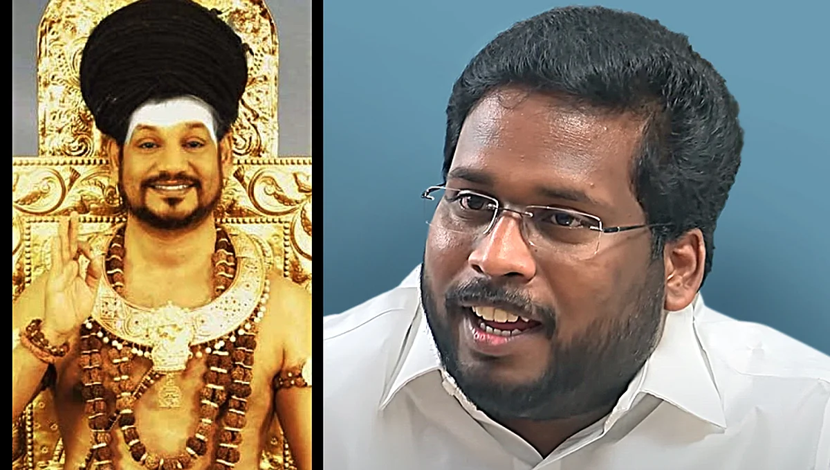 திருச்சி சிவா மகனுக்கு நித்யானந்தா அளித்த திடீர் விருது: காரணம் இது தான்