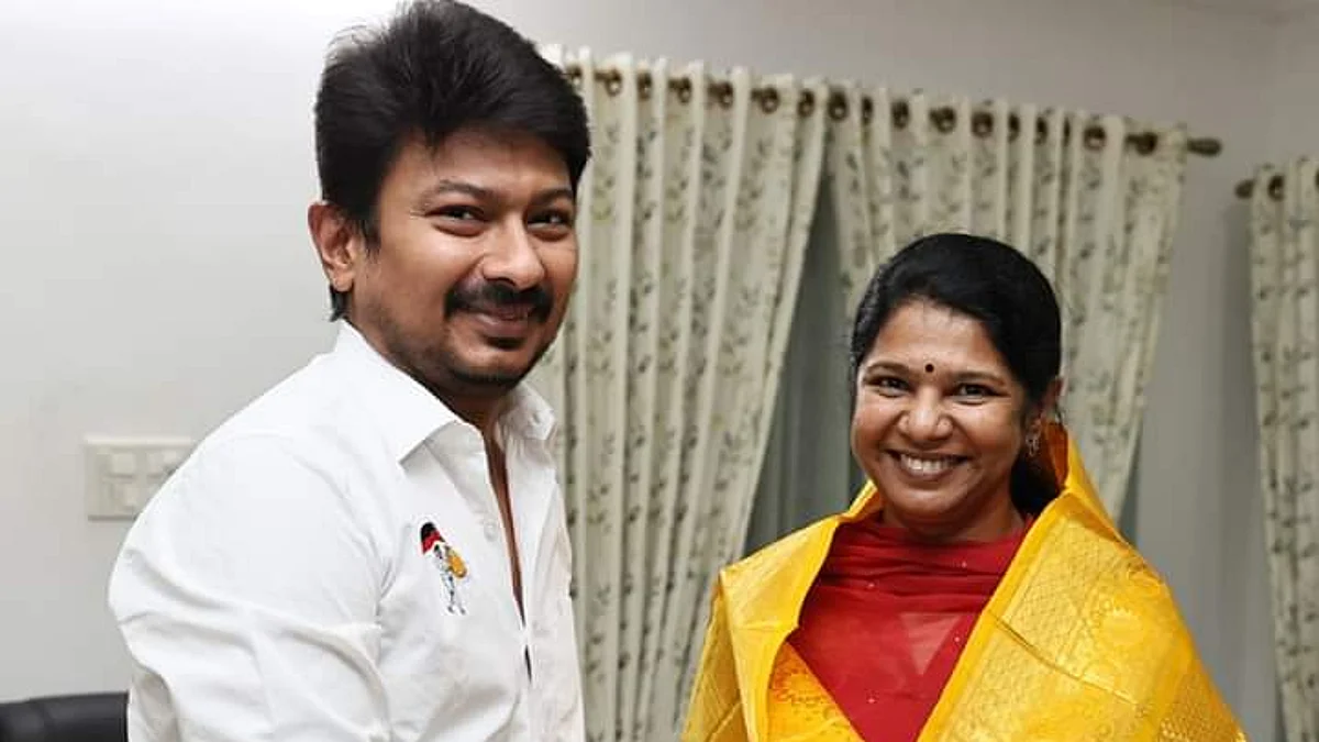 கனிமொழி எம்.பியை நேரில் சந்தித்து வாழ்த்து தெரிவித்த உதயநிதி