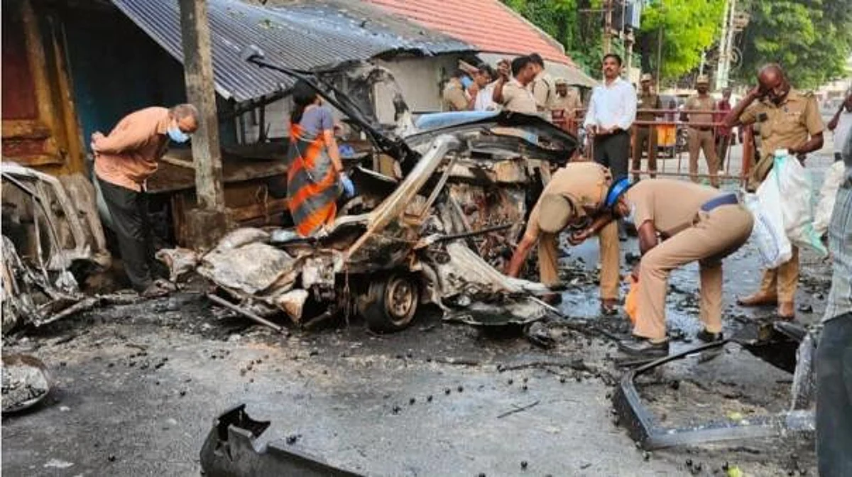 கார் சிலிண்டர் வெடித்த விவகாரம்: கோவையில் தொடங்கியது என்ஐஏ விசாரணை
