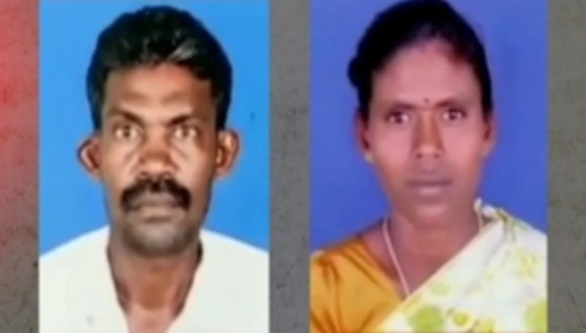 உறங்கிக் கொண்டிருந்த கணவன், மனைவி வெட்டிக்கொலை: மீன்பிடிப்பதில் ஏற்பட்ட மோதலால் பயங்கரம்