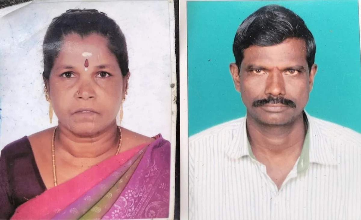 கொலை செய்யப்பட்ட ஆறுமுகம்- மஞ்சுளா தம்பதி