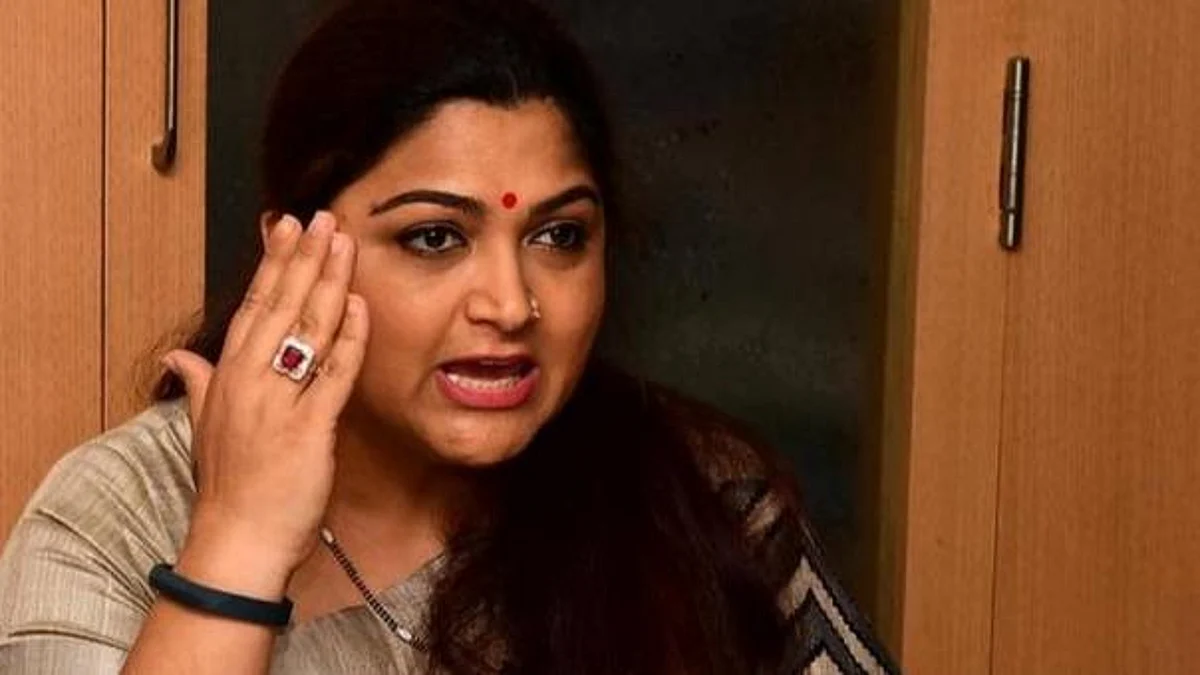 `தாவல் திலகம் குஷ்புவுக்கு நாவடக்கம் தேவை’- முரசொலி காட்டம்!