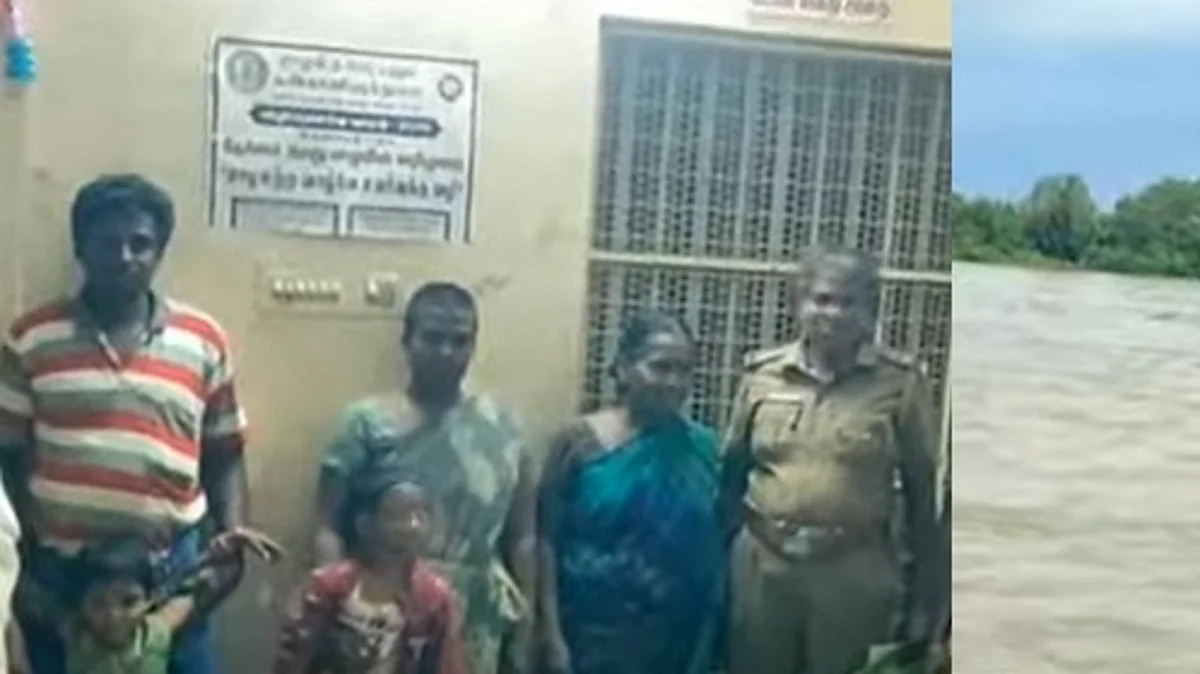 குழந்தைகளை ஆற்றில் வீசிய தாய்; மின்னல் வேகத்தில் காப்பாற்றிய போலீஸ்: கணவருடன் நடந்த தகராறால் விபரீதம்