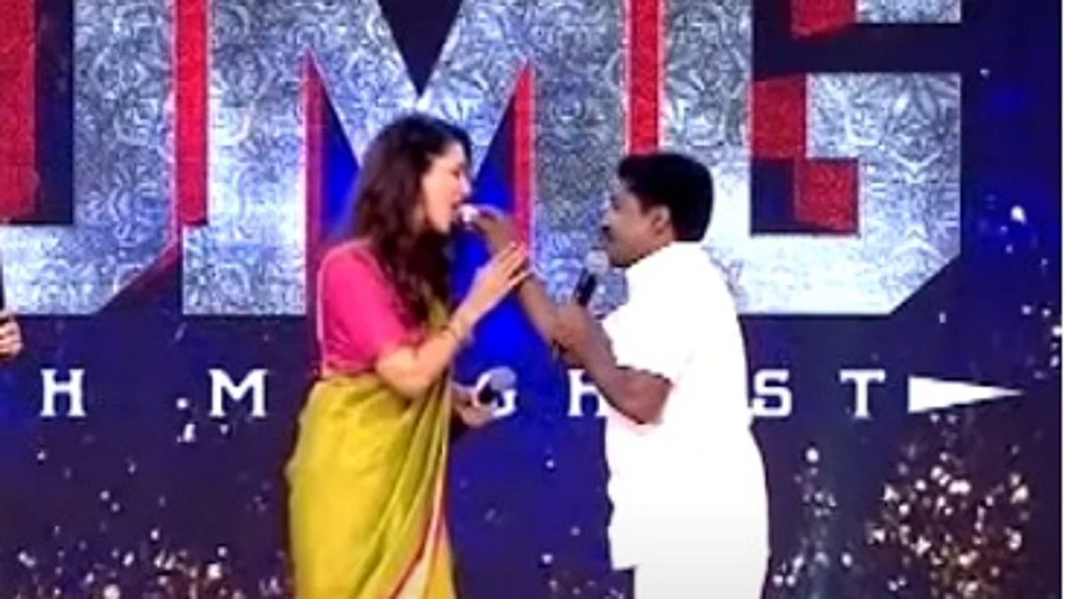 சன்னி லியோனுக்கு பால்கோவா ஊட்டி, டான்ஸ்: ரசிகர்களை உற்சாகப்படுத்திய ஜி.பி.முத்து