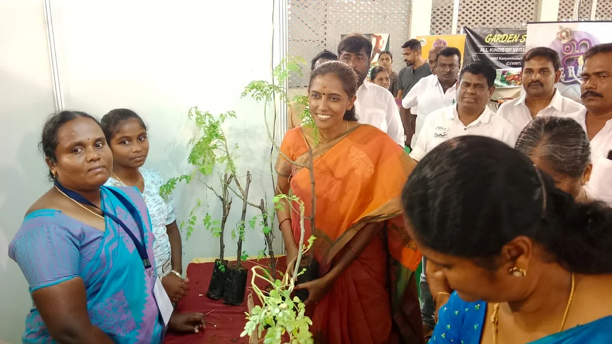 முருங்கை கண்காட்சியில் ஜோதிமணி...