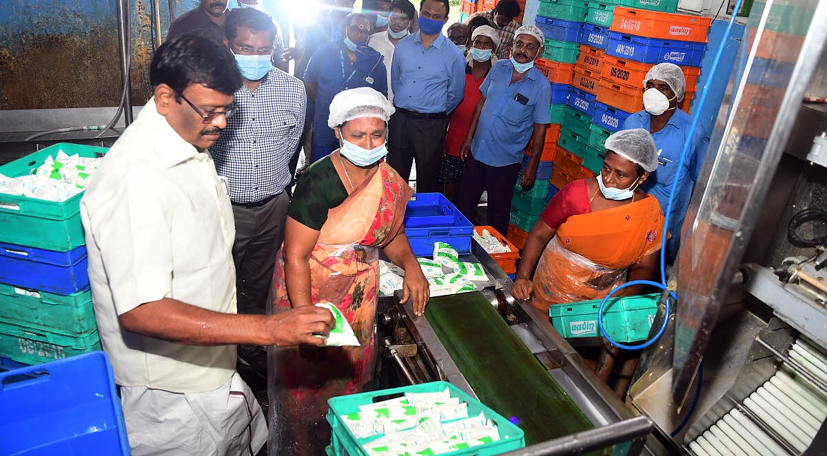 அமைச்சர் நாசர் ஆய்வு...
