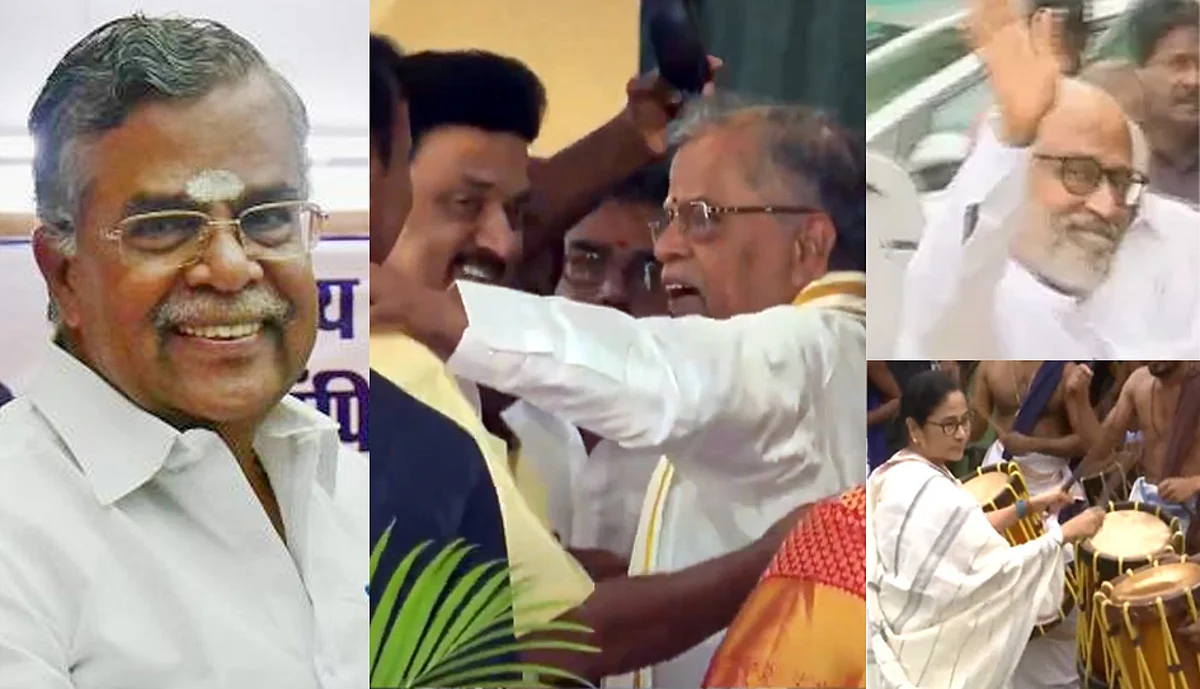 இல.கணேசன் இல்ல விழாவில் முதல்வர்கள் ஸ்டாலின், மம்தா, ஆளுநர் தமிழிசை, ரஜினி பங்கேற்பு!