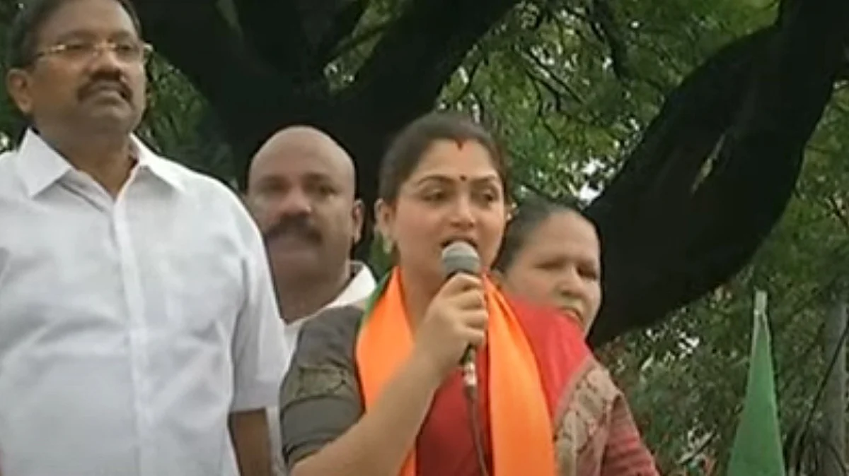 `இவர்கள் செய்யும் அட்டூழியம்தான் திராவிட மாடலா?’- ஆர்ப்பாட்டத்தில் திமுகவிற்கு எதிராகக் கொந்தளித்த குஷ்பு!
