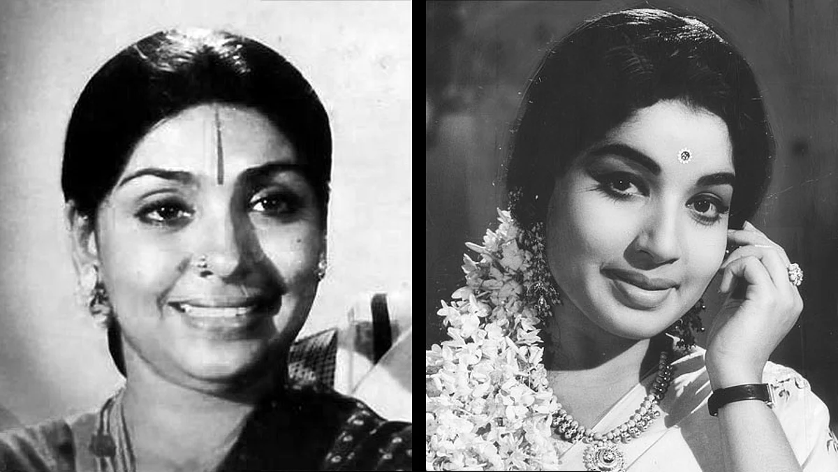 மடிசார் புடவையுடன் சிவாஜிக்கு ஜோடியாக ஜெயலலிதா!