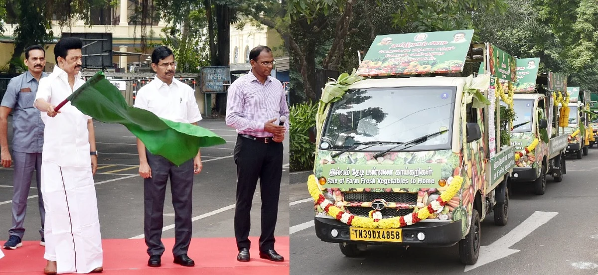 வீடு தேடி வருகிறது காய்கறிகள்: நடமாடும் காய்கனி அங்காடி வாகனத்தை தொடங்கிவைத்தார் முதல்வர்
