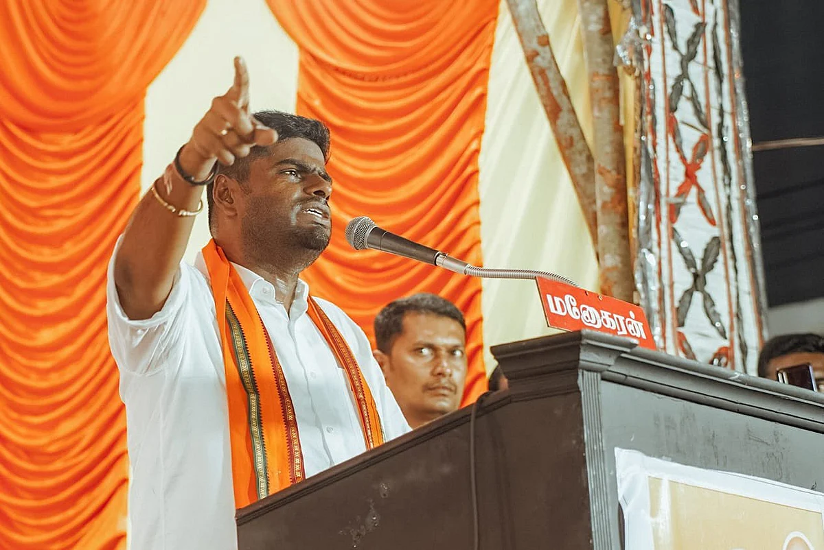 `இயற்கை அன்னையை துண்டு துண்டாக வெட்டி விற்பனை செய்கிறார்கள்'- திமுக அரசை விமர்சிக்கும் அண்ணாமலை