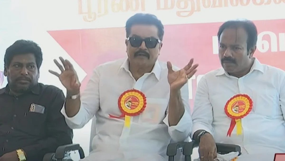 `ஓட்டுப்போடுங்கள் என்றேன், மக்கள் எனக்கு போடவில்லையே'- ரம்மி விளம்பரம் குறித்த கேள்விக்கு சரத்குமார் அதிரடி